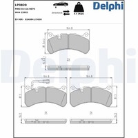 Delphi Bremsbelagsatz Scheibenbremse FüR Maserati Ghibli M157 Quattroporte VI