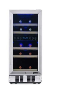 NewAir 15” Intégré 29 Frigidaire à vin pour compresseur double zone de bouteille