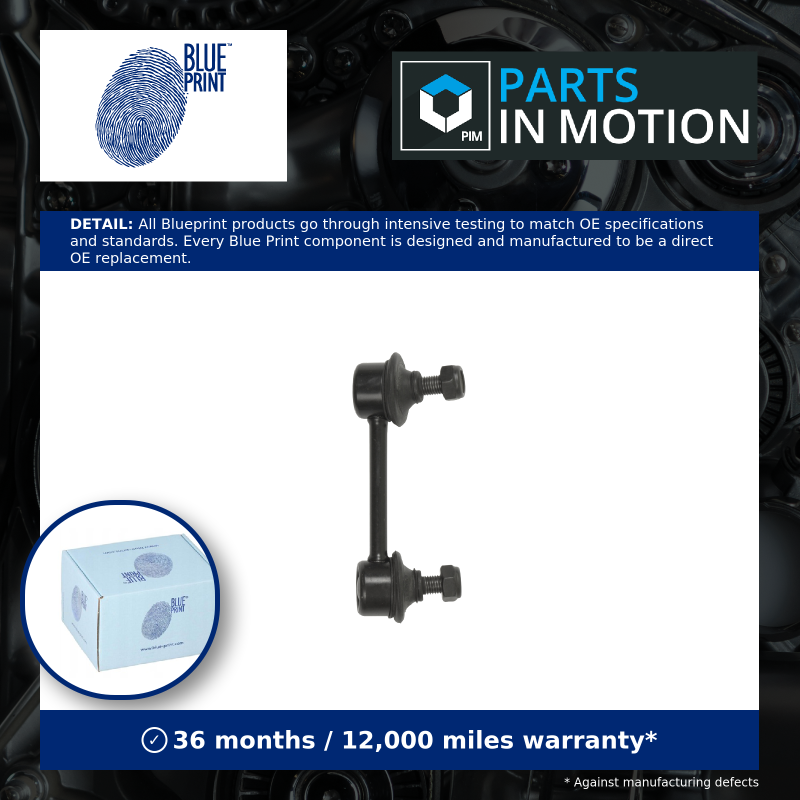 ✅Fits BLUE PRINT ZAWIESZENIE ADT38540 STABILISER COUPLING ROD REAR R ⭐UK Seller⭐ - Image 5