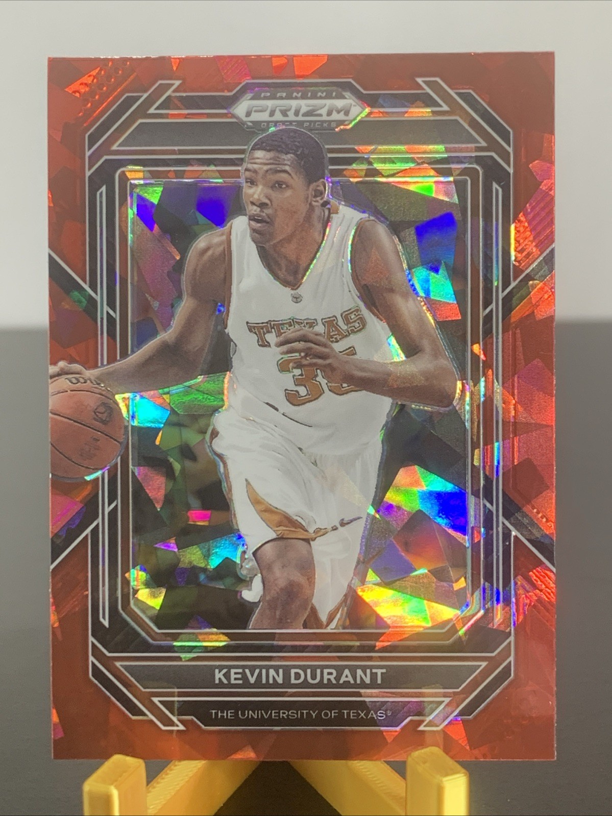 2023-24 Panini Prizm Draft Picks - Kevin Durant #70 Red Ice Prizm Texas Longhorn
