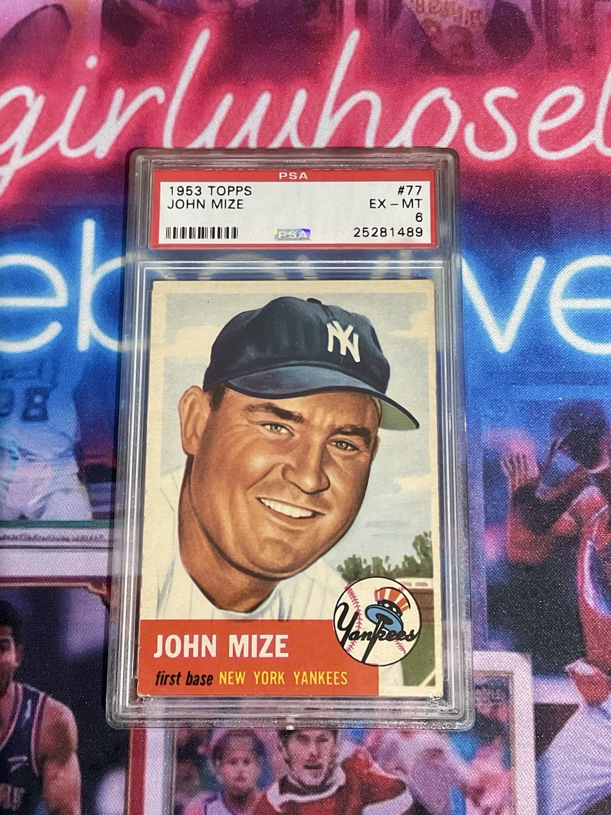 1953 Topps Johnny Mize #77 PSA 6