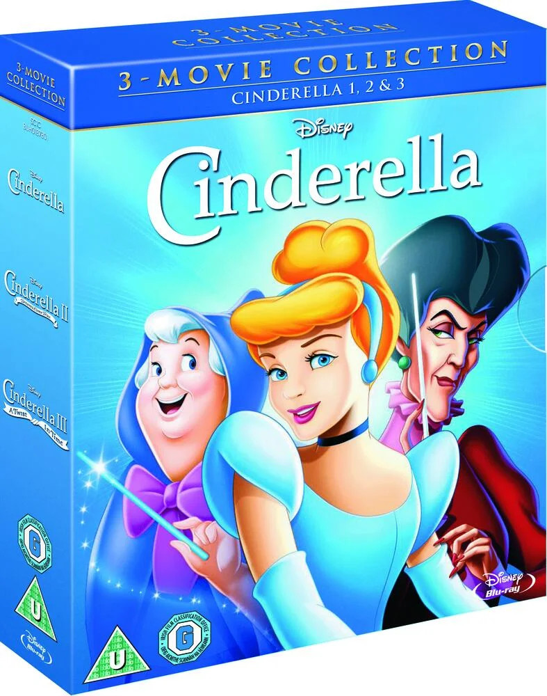 Cinderella Trilogy Collection (3 Films) Blu-Ray