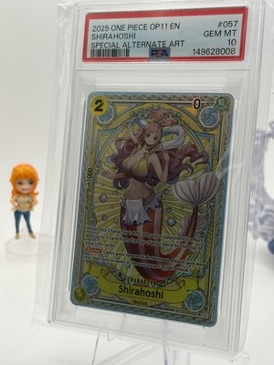 Shirahoshi OP11 Super Rare Foil Alternate Art EB01-057 PSA 10 alt
