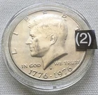 1776/1976 ANNIVERSARY 50 CENTS  (40% SILVER)LIGHTLY CIRCULATED /UNCERTIFIED/ (2)
