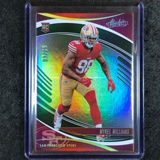 2025 Absolute Football MYKEL WILLIAMS Rookie Base Green Spectrum 9/25 #161