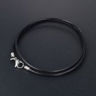 Women Men Necklace Cord Leather Cord Wax Rope Chain Stainless Steel Clasp DIY;