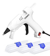 COMTO Hot Glue Gun with 30 Sticks, 20W Fast Preheating Mini White  0.51 per gallon