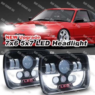 Fits For Chevy Chevette 1979-1987 H6054 H6014 7X6 5X7 Inch Square LED Headlight