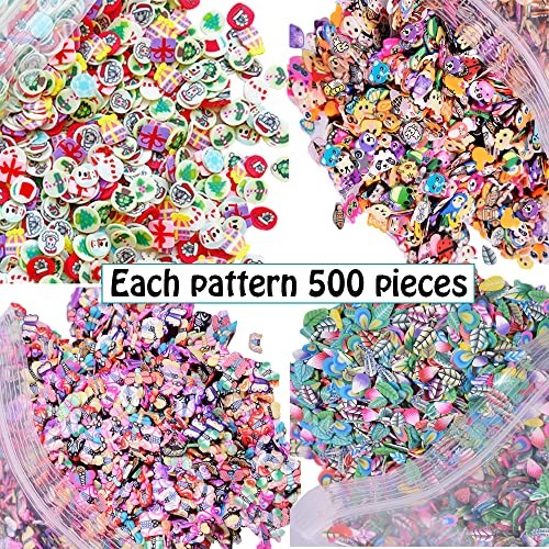 EHOPE Fruit Slices Polymer Clay Slices Fruit Nail Art Slices Polymer Slices 