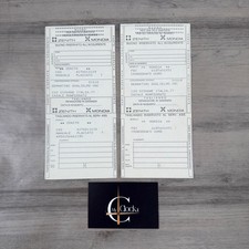 Biglietti di servizio Zenith e Mondia vintage memorabilia