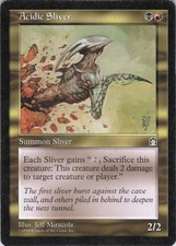 MTG Acidic Sliver | MP | Stronghold {STH}