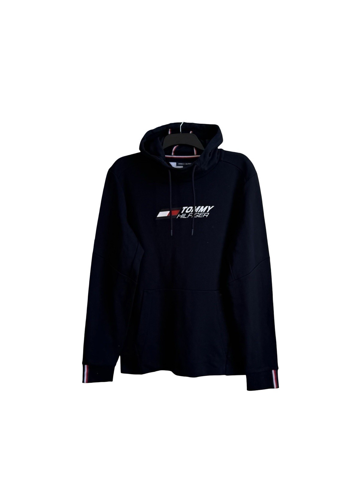 Tommy Hilfiger Men's Navy Cotton Performance Essentials Hoodie L