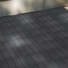 11PCS Decking Tiles Garden Patio Balcony Interlocking Outdoor Deck Floor 0.99 m²