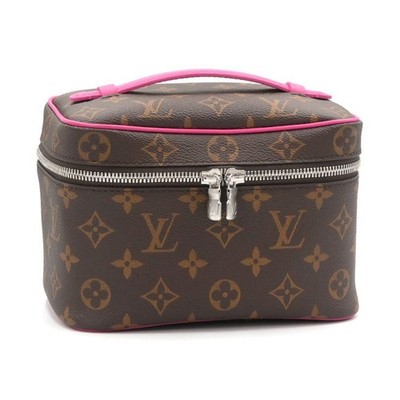 Louis Vuitton Nice Mini M12650 Monogram Macassar Pondicherry Pink Vanity Bag