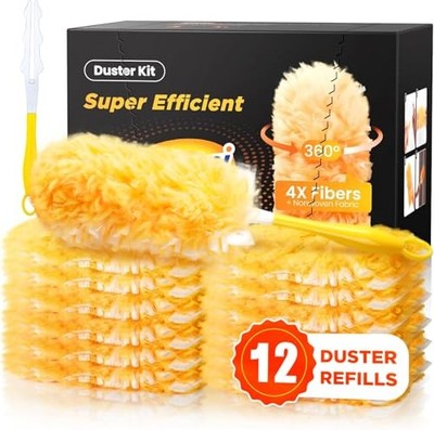 Rekopi Super Efficient Duster Refills for Swiffer Duster, REKOPI SE-01 - Orange