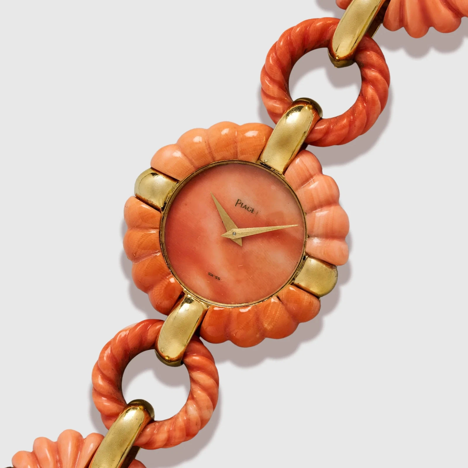 Piaget — Piaget Yellow Gold Coral Watch by Andre Vassort Ref. 9921V89