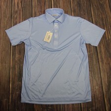 Collars  Co Polo Shirt Mens Small Blue Houndstooth Dress Collar Short Sleeve