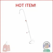 SWIMLINE HYDROTOOLS Tube Style 7 Foot Poolside Shower, Adjustable Head & Foot Ta