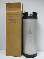 AMCYL LTD CK1-N5-DRH-INX-V2 STAINLESS 5 GALLON BALL LOCK KEG,NOS,BREWING,K2009