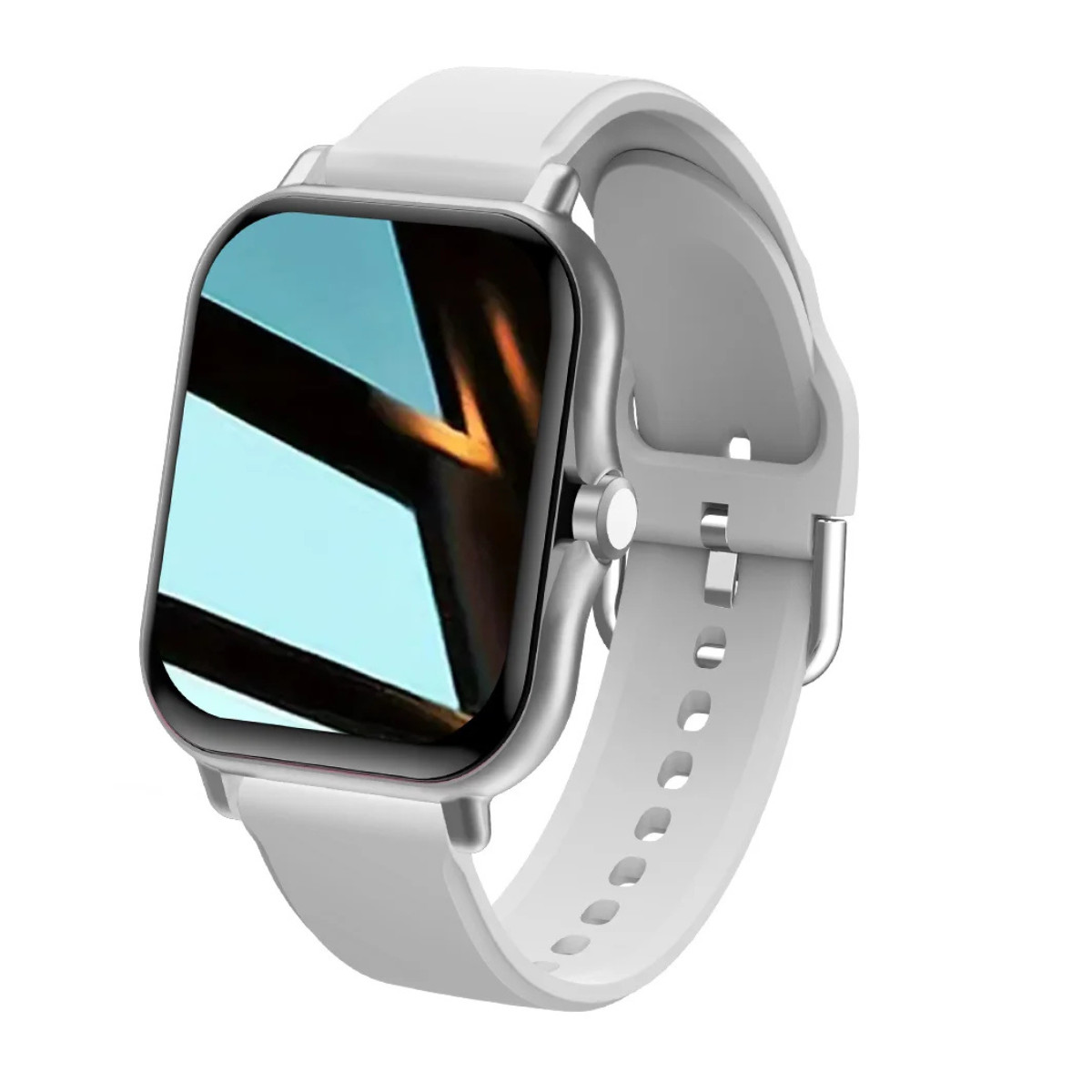 Montre sport chic et suivi sommeil pour homme et femme élégant en acier et silicone noir