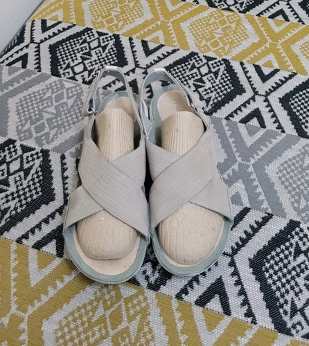 Sandali attivi Sage Clarks Trigenic Tri Chloe cinturino incrociato nabuk taglia 5 EU 38