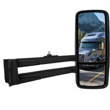 Truck Hood Mirror for Peterbilt 579 567 Manual Control Chrome Housing