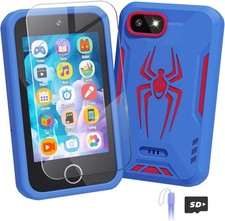 Kids Smart Phone, Spider Toys Phone for Boys 3 4 5 6 7 8 Years Old, Dual Camera,