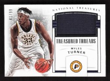 2017-18 Panini National Treasures Treasured Threads /99 Myles Turner #TTH-28
