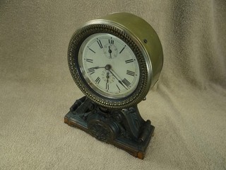 1908 13 Seth Thomas "Long Alarm" clock original for parts or to restore.