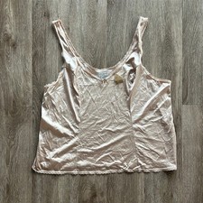 Vassarette Beige Satin Slip Camisole XL