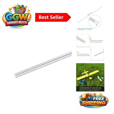 Smooth Finish 300mm Aluminum Bar Stock - Ideal for Model Building & Machining