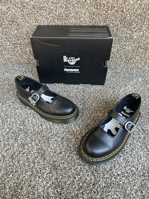 Dr. Martens x Heaven Marc Jacobs Addina Bex Mary Jane Black Leather Womens 8