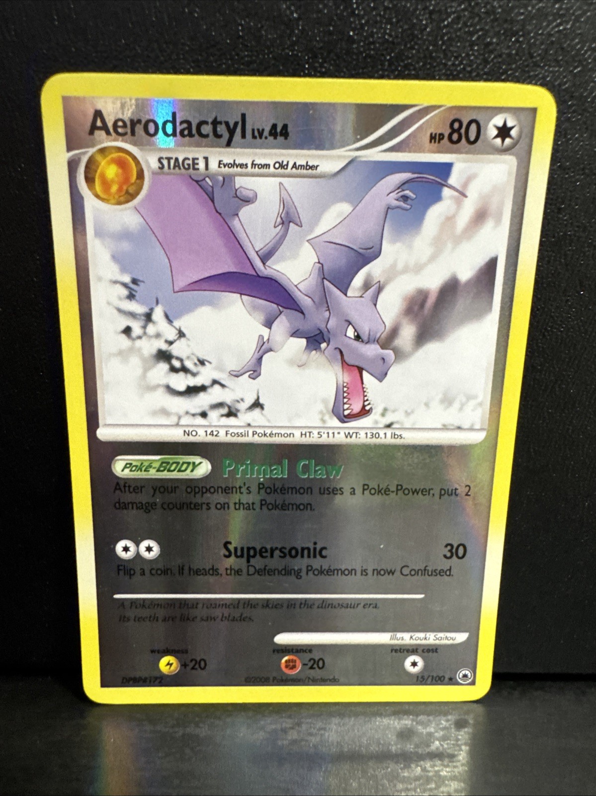 Aerodactyl 15/100 Reverse Holo Majestic Dawn LP
