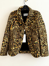 Nwt Maison Margiela Womens Eu 38 Leopard Rainbow Jacket Padded Quilted Italy