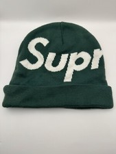 Supreme FW15 Big Logo Beanie Dark Green Rare