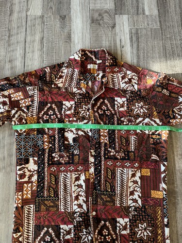 SUNWEAR Vintage HAWAIIAN Shirt Size LARGE MIAMI FLORIDA Red, Orange, White - Picture 5 of 9