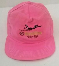 Vintage Texaco Havoline Racing Davie Allison Cap Snapback Pink Hat USA Made