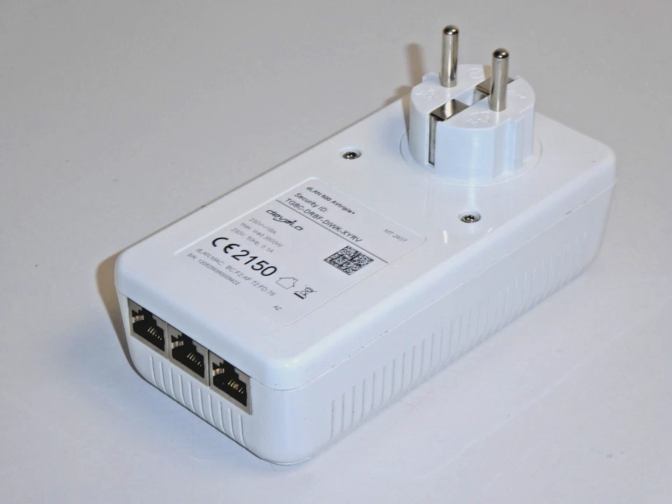 Devolo dLAN 500 AVtriple+ Powerline Adapter, 500 Mbps, 3-Port, 2 Jahre Garantie - Bild 2 von 3