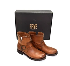 Frye Veronica Booties for Women, Bronze - Renice Leather, 7.5