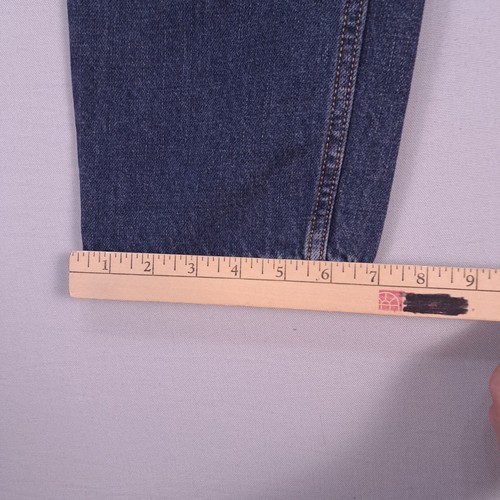 Old Navy Jeans Boys 12 24x23 Blue Slouchy Straight High Rise Denim - Picture 8 of 14