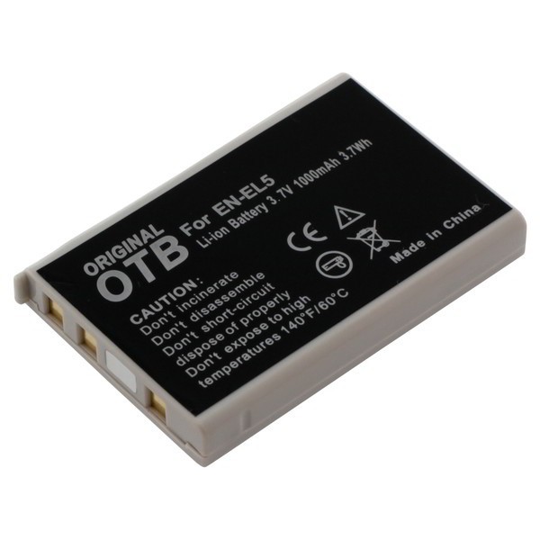 Batteria Li-Ion 3,7V 1000mAh Per Nikon CP1, Ricambio Compatibile