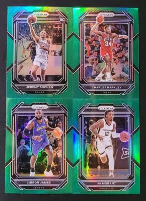 2022-23 Prizm Basketball GREEN PRIZMS with Rookies You Pick - 2 Card Minimum