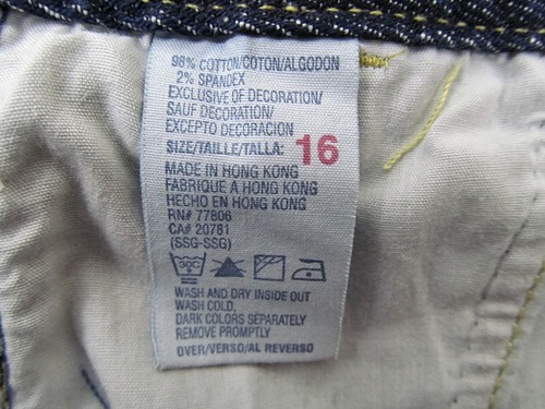 Tommy Hilfiger Jeans Womens Size 16 36x25 Blue Stretch Adjustable Sides Vtg Y2K - Picture 6 of 7