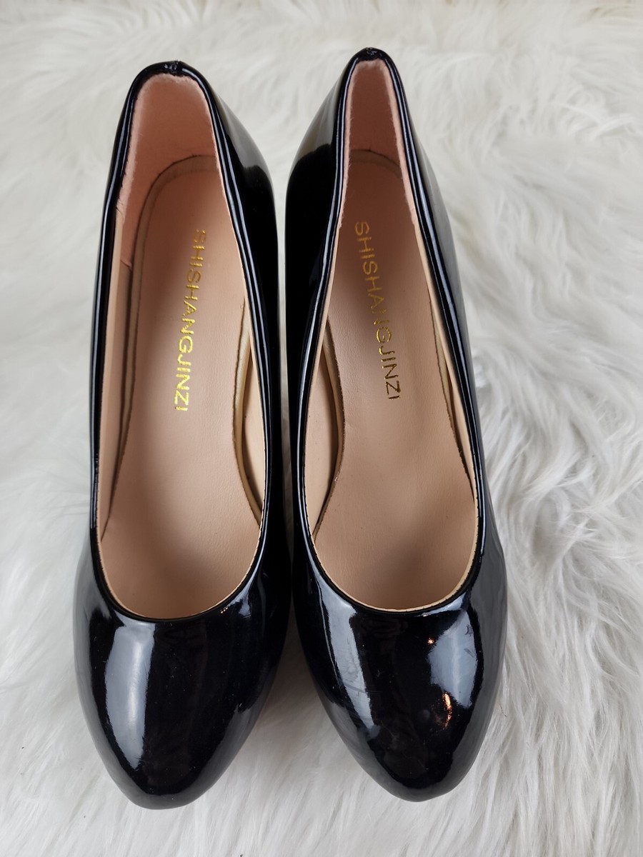 靴 SHISEI MESH ROUND V PUMPS / WHITExBLACK SHISEI MESH ROUND V PUMPS / WHITExBLACK