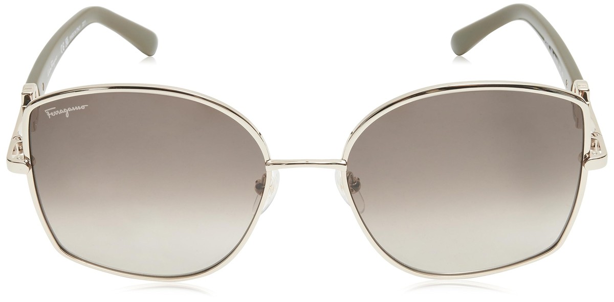 New SALVATORE FERRAGAMO SF-304S 750 Light Gold Sunglass w  display picture 3