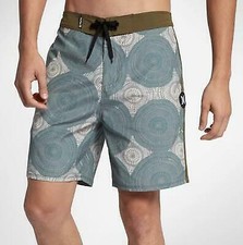 Hurley Men's Size 28 Phantom Beachside Kolide Board Shorts Swimsuit Oatmeal
