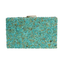 Natural stones crossbody bag clutch
