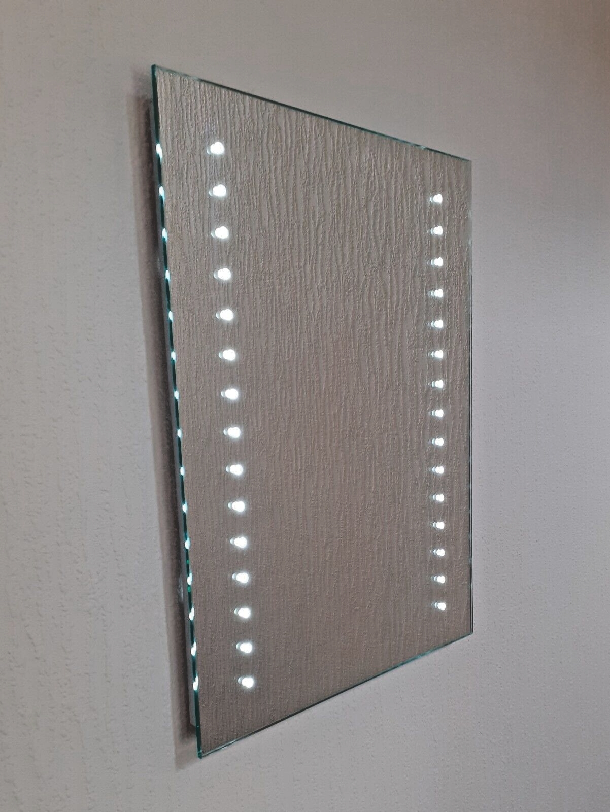 Modern LED Bathroom Battery mirror 500 x 390mm (includes initial batteries)
