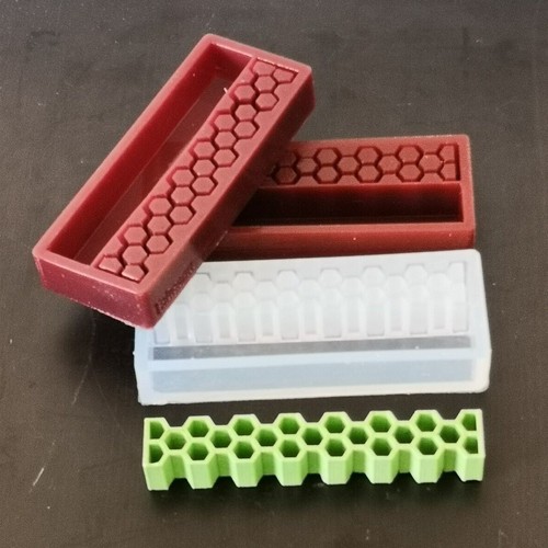 Multi-Cast Silicone Mould for Pen Blanks Pen Turning - Honeycomb - Picture 4 of 4