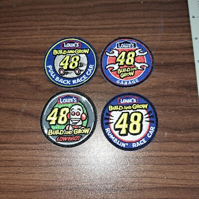 #ad LOT OF 4 LOWES BUILD AND GROW PATCHES #48 Garage LOWEBOT RUMBLIN $11.00